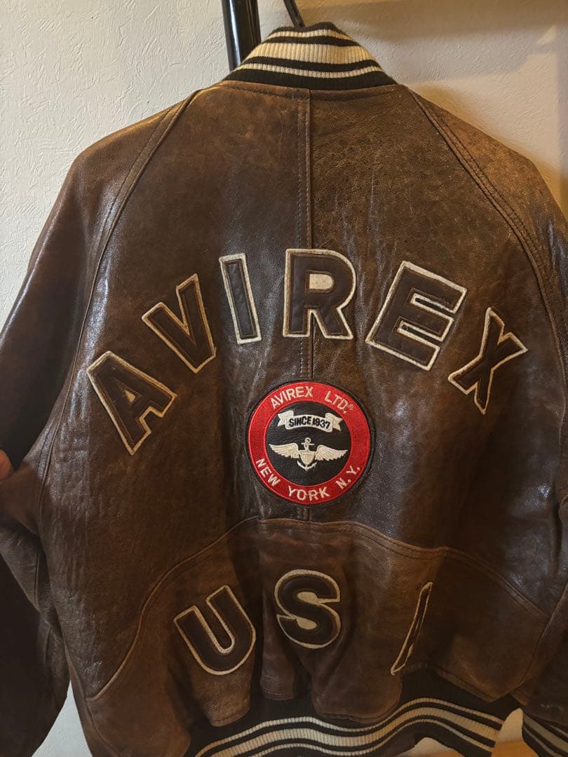 アビレックス　レザージャケット　本革ジャンパー AVIREX