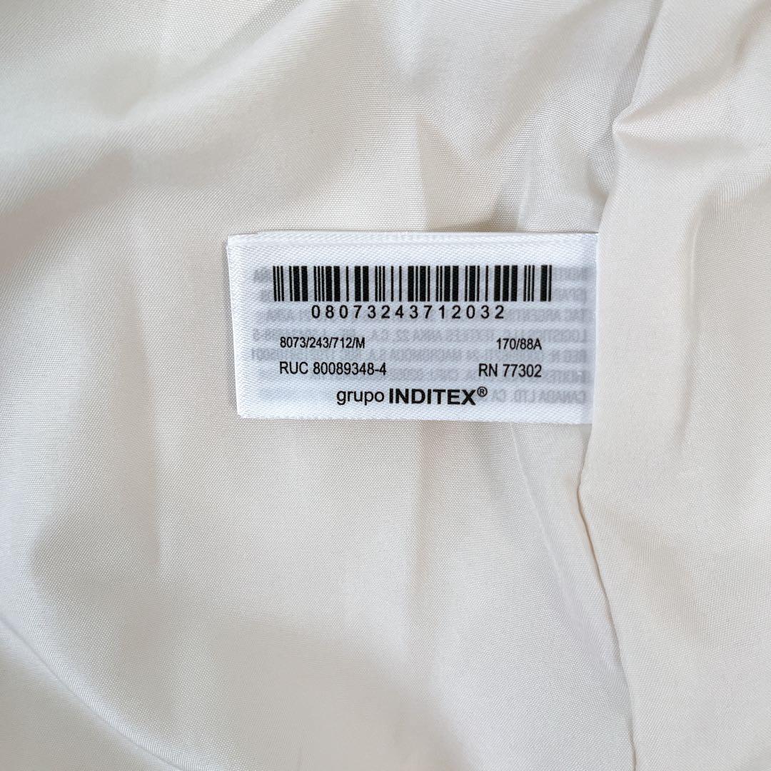 新品タグ付　今期　ZARA ベルト付き撥水加工ダウンコート