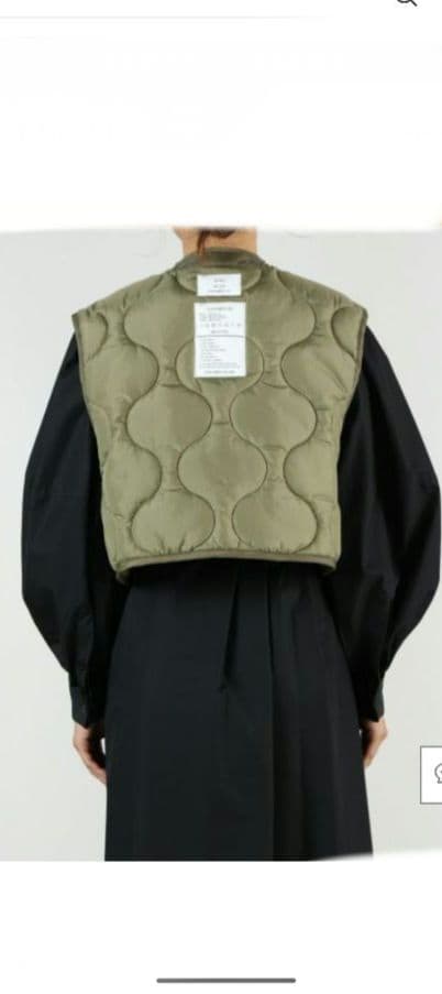HYKE(ハイク）QUILTED CROPPED VEST