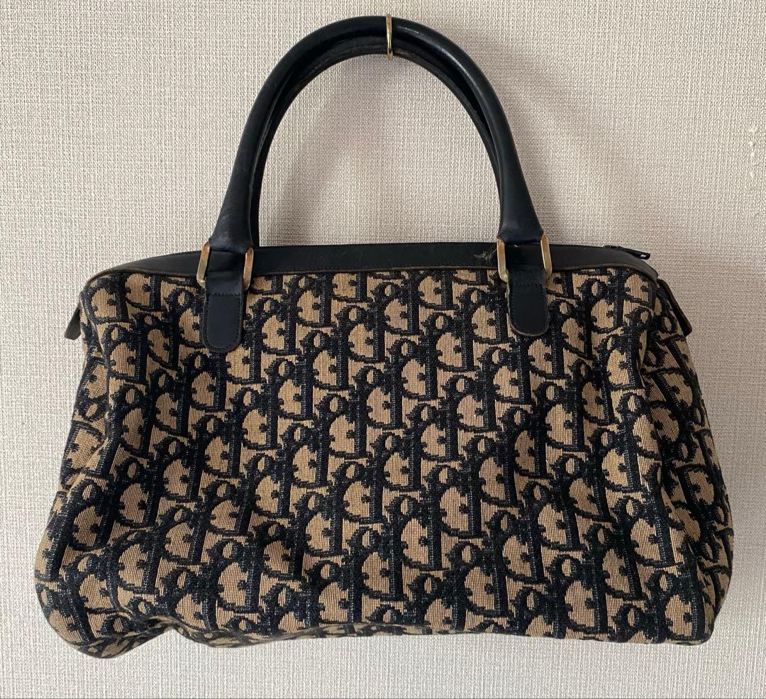 Christian Dior vintage ミニボストンバッグ トロッター柄