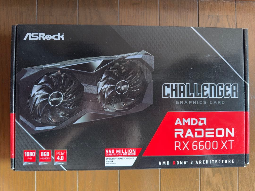 グラフィックボード・グラボ・ビデオカード AMD Asrock Radeon RX6600XT 8GB GDDR6