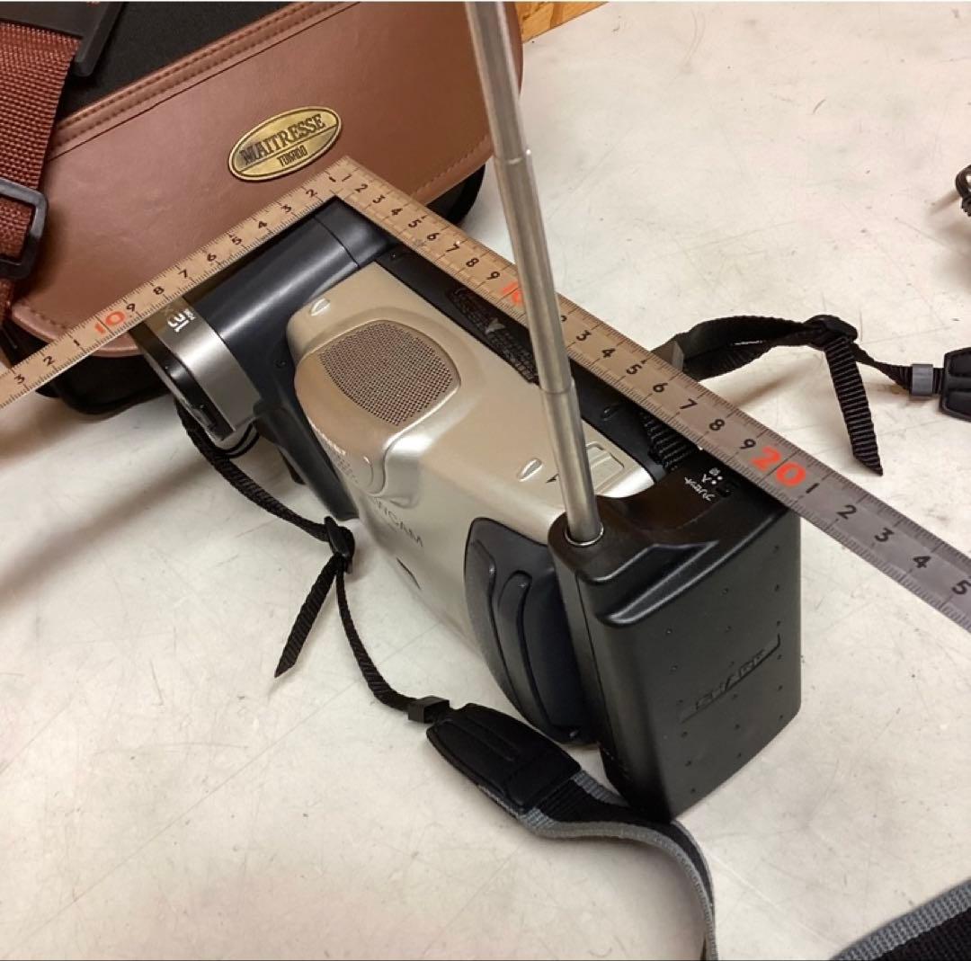 ビデオカメラセット バッグ付属 動作未確認 (O66）