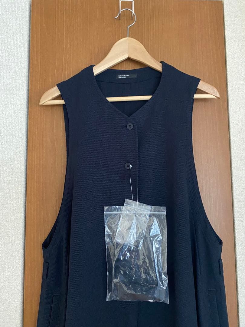 [北欧、暮らしの道具店] ジャンパースカート　ダークネイビー