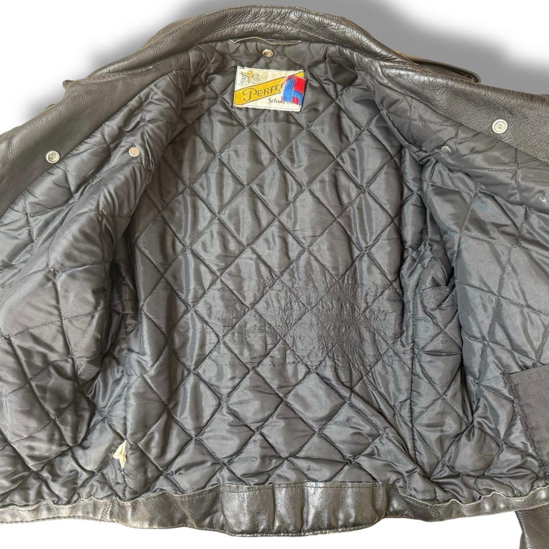 米国製 40 schott ダブルライダース スタッズカスタム バイカータグ