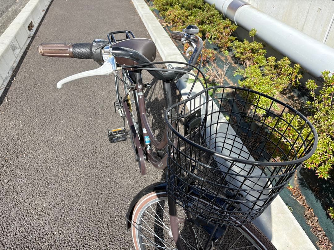 神奈川引取限定　シティサイクル SUBCREW ギア付き　カゴ/キャリア付