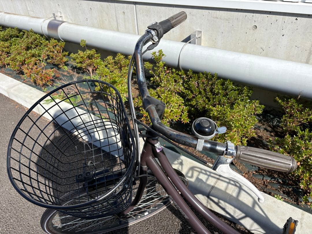 神奈川引取限定　シティサイクル SUBCREW ギア付き　カゴ/キャリア付