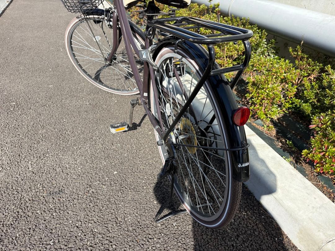 神奈川引取限定　シティサイクル SUBCREW ギア付き　カゴ/キャリア付
