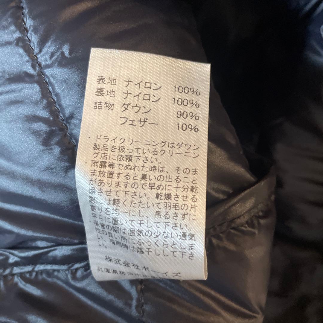 リーDANTON ブラック ダウンベスト 38