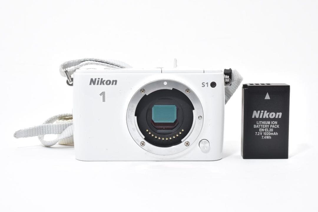 Nikon ニコン 1 S1 ホワイト ボディ ミラーレス一眼カメラ