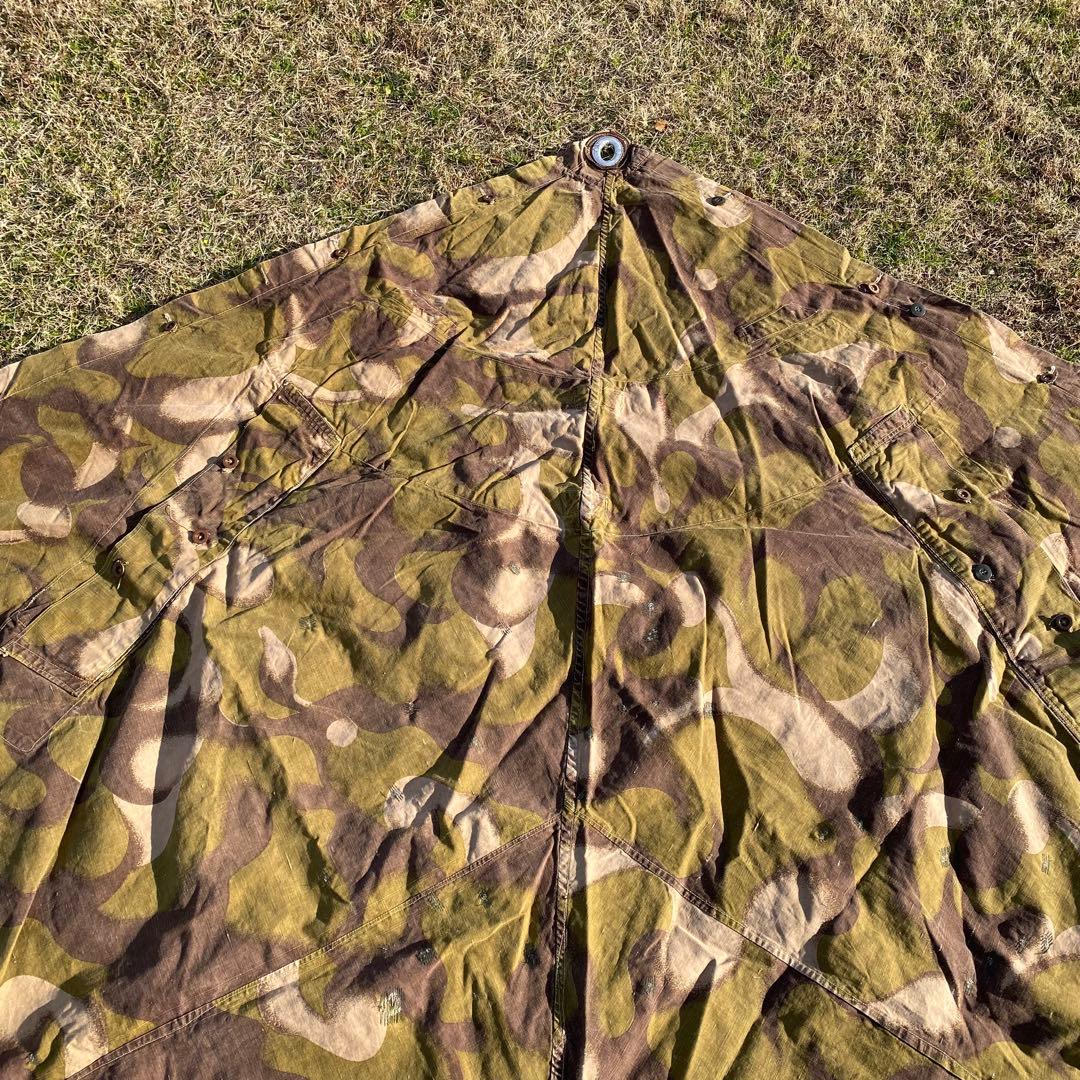 【超レア】ハンガリー軍幕　初期型　扇型　２枚①　迷彩　ハリケーンカモ　ミリタリー