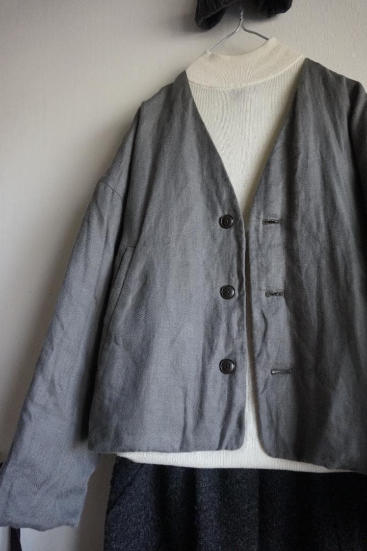 レイトリー / LAITERIE 河田ダウン　リネン 2wayダウンジャケット