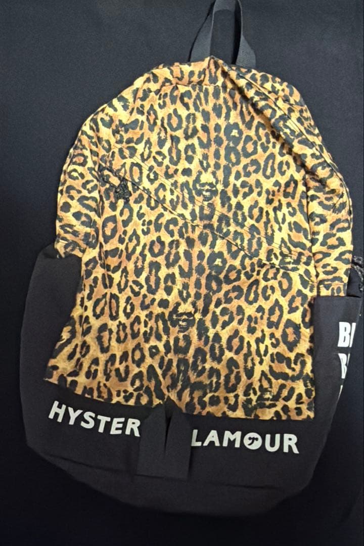 ヒステリックグラマー バックパック レオパード×ブラック