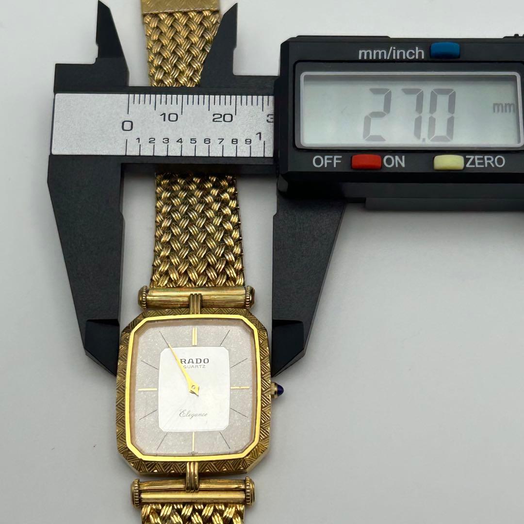 美品 RADO ラドー エレガンス 新品電池 メッシュベルト ボーイズ 兼用