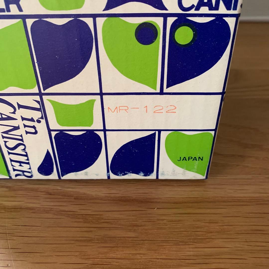 未使用 レア レトロ レトロポップ 4個 入れ子 ティン缶 キャニスター 花柄