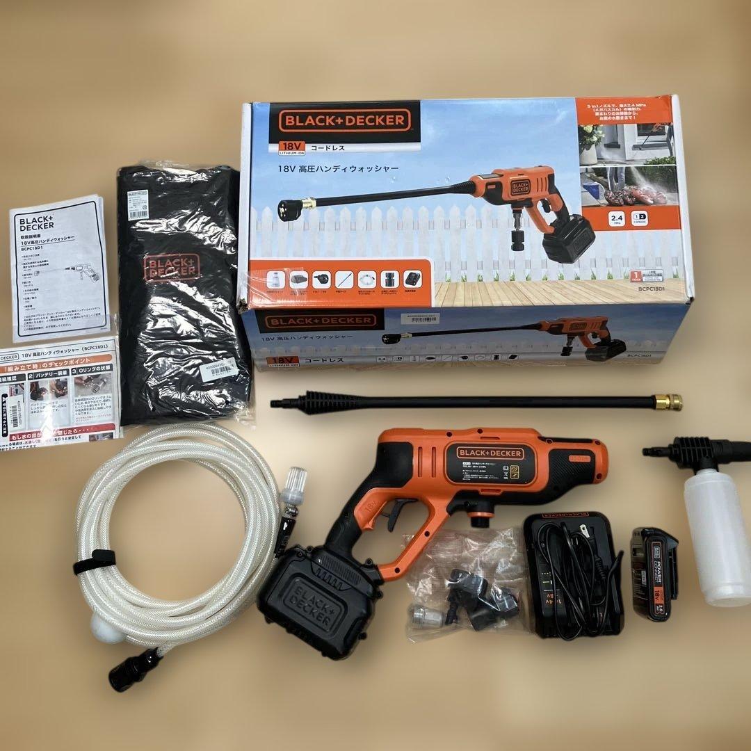 ブラックアンドデッカー・コードレス・18v・高圧・ハンドウォッシャー