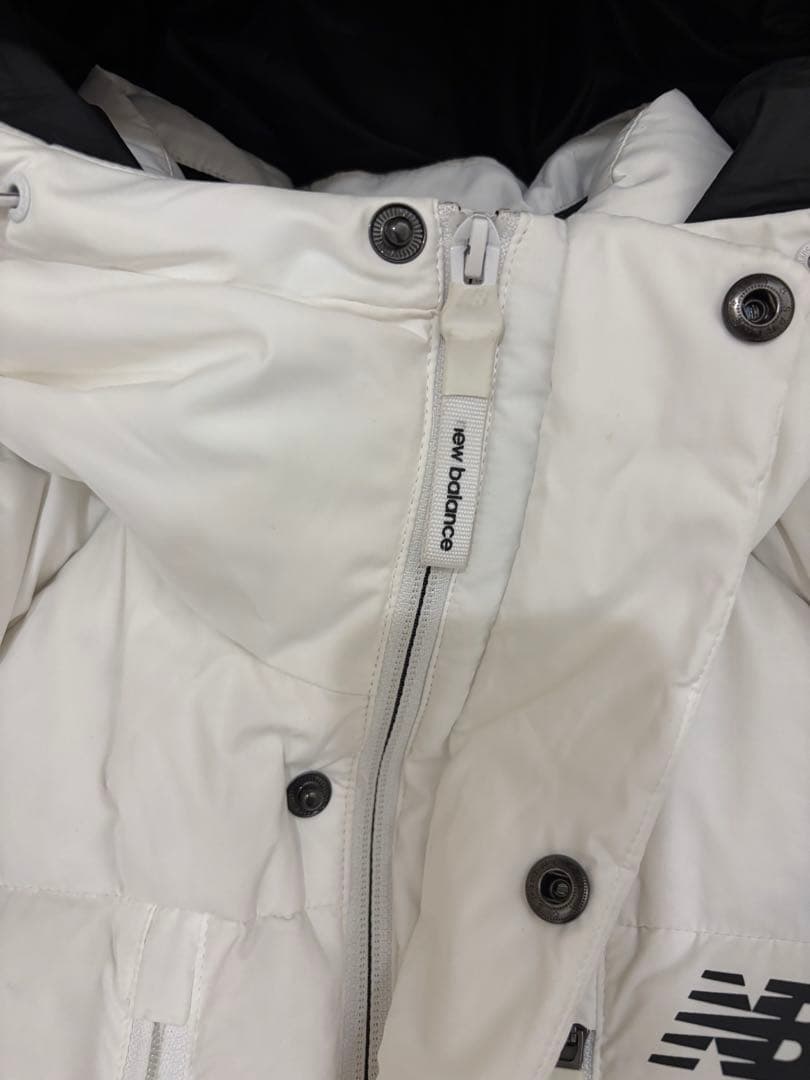 new balance フード付きロングダウンジャケット　ベンチコート