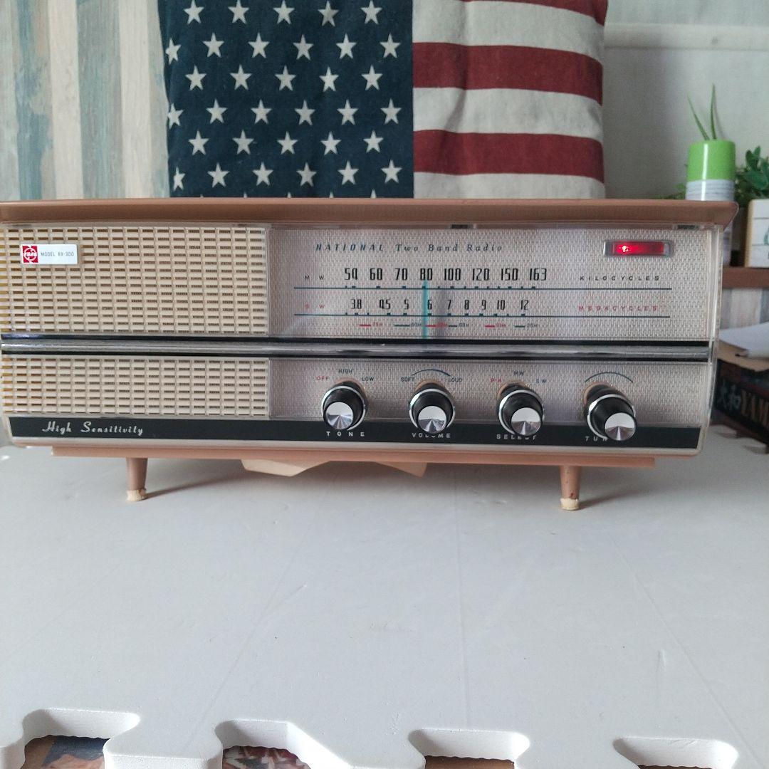 ナショナル 2バンドルームラジオ BX-300箱付き極美品