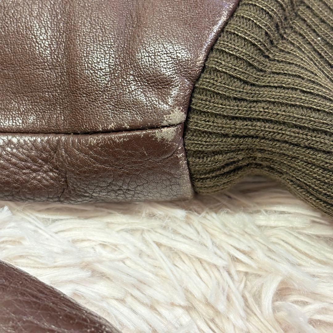 DEUX2C　フライトジャケット　アウター　A-2　シープレザー　本革　Ｍ