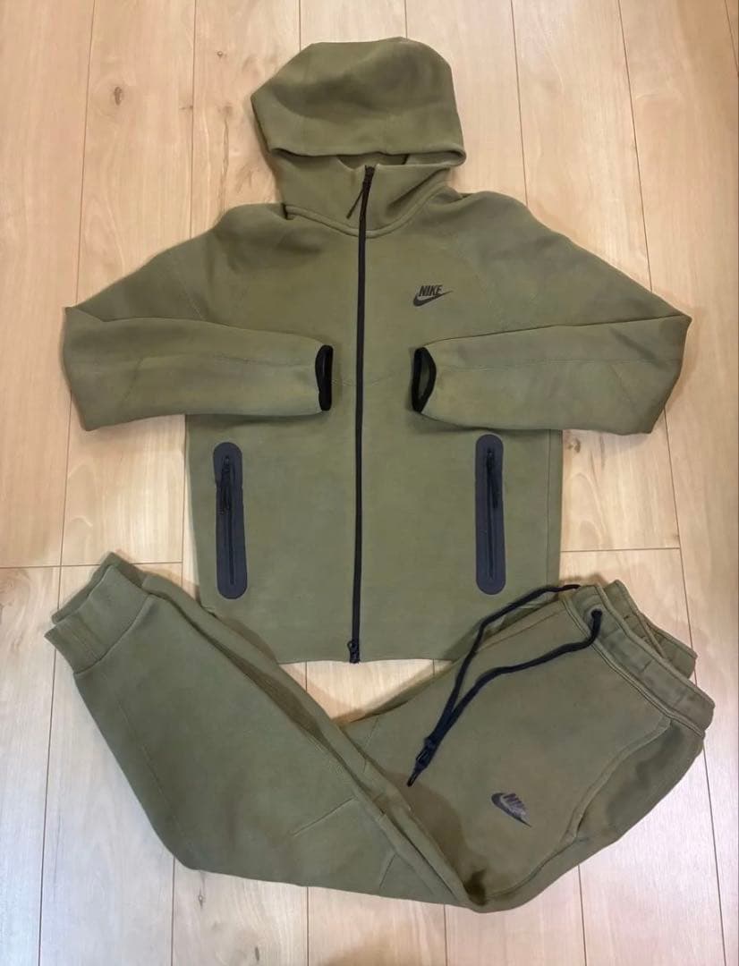 ナイキテックフリース セットアップ 上下セット パーカーS パンツM 廃盤品