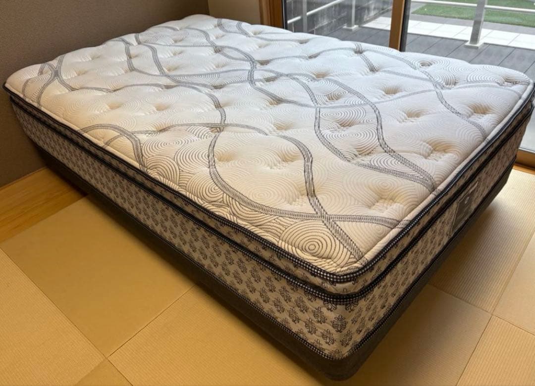 シーリー　セミダブル　ベッド　ダブルクッション