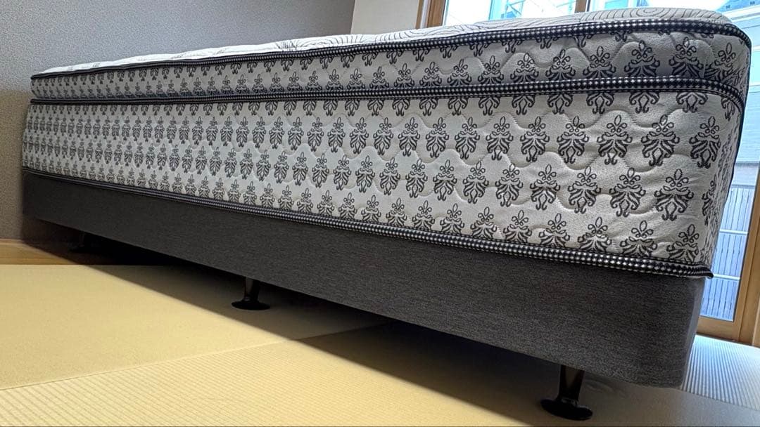 シーリー　セミダブル　ベッド　ダブルクッション