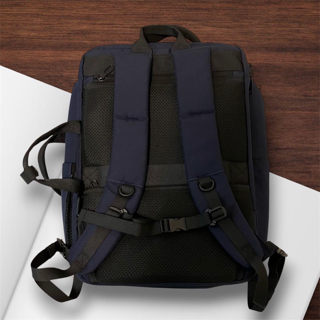 Evoon マルチビジネスリュック4.0 ネイビー　容量22L~拡張時35L