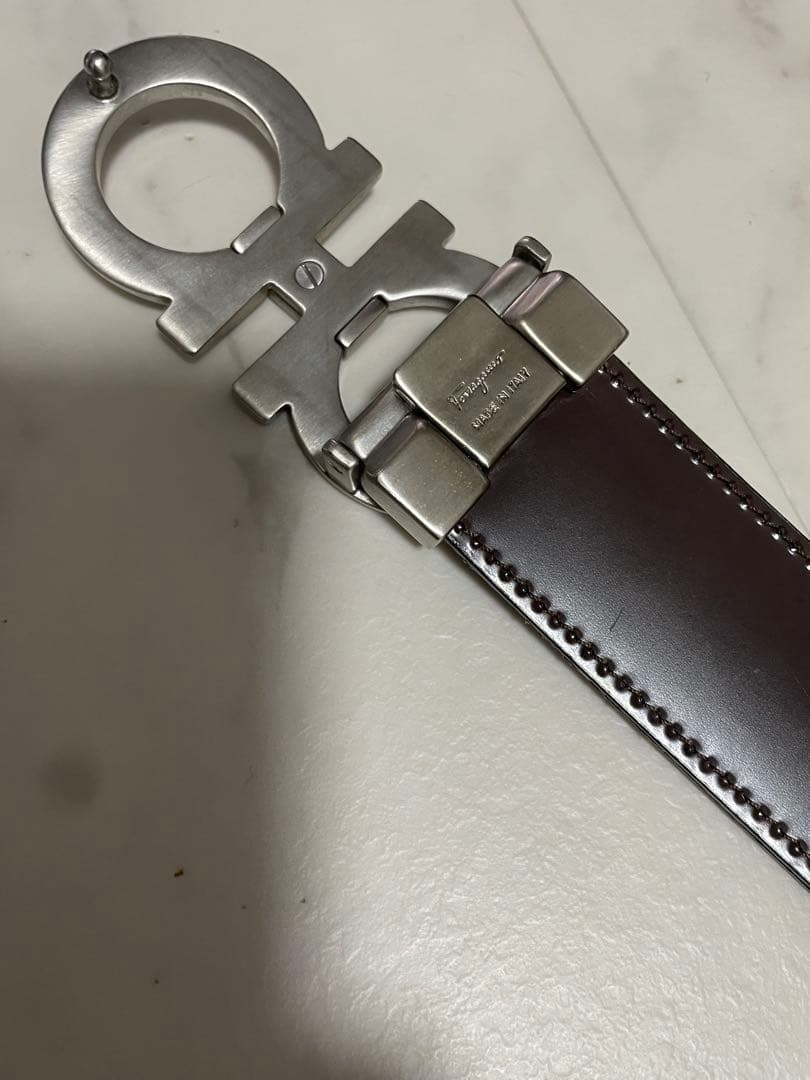 Salvatore Ferragamo ブラックベルト　確実正規品　最終値下げ