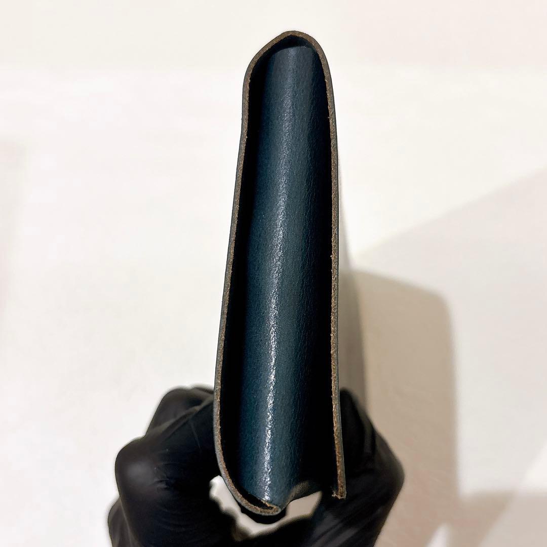 所作　ロングウォレット　長財布　ネイビー×フローラル