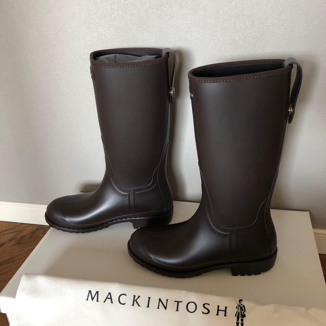 【新品】MACKINTOSH ブラウン 長靴 バックル付き