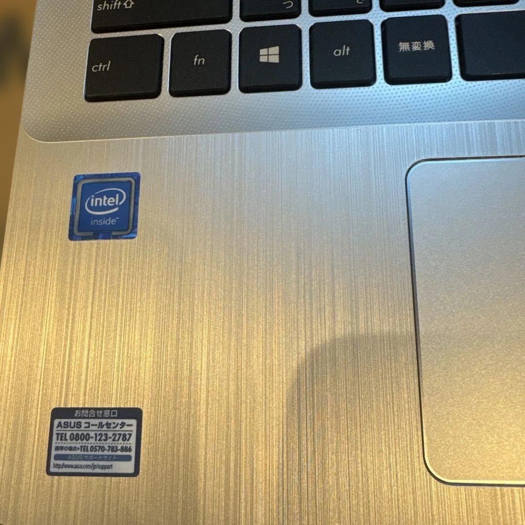 ASUS ノートPC シルバー F507M