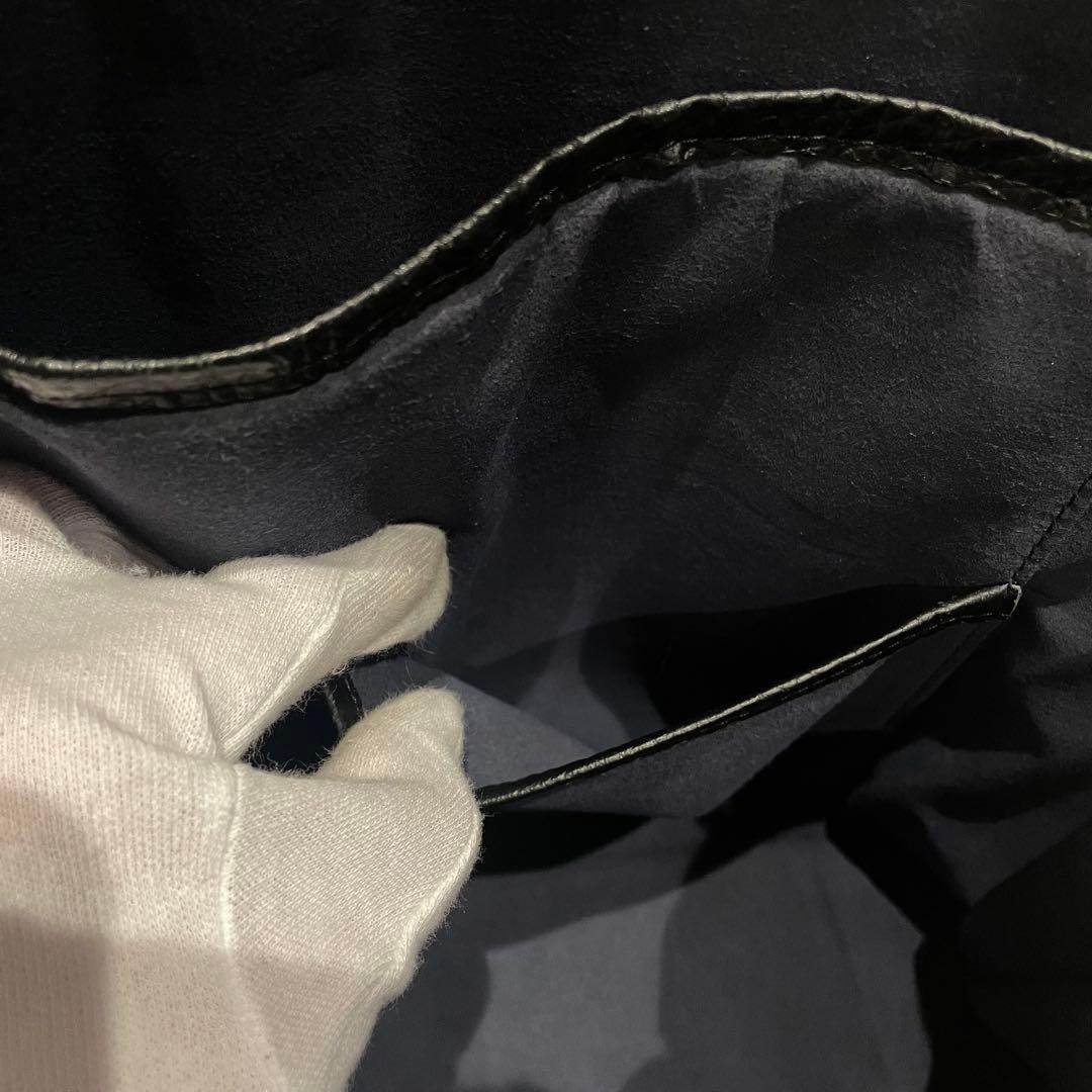 ユナイテッドアローズ ラウンド ビジネスバッグ オールレザー ブラック