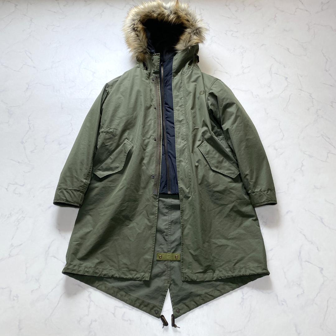フレッドペリー 3WAY フィッシュテイル パーカー ダウン入り F2607 M