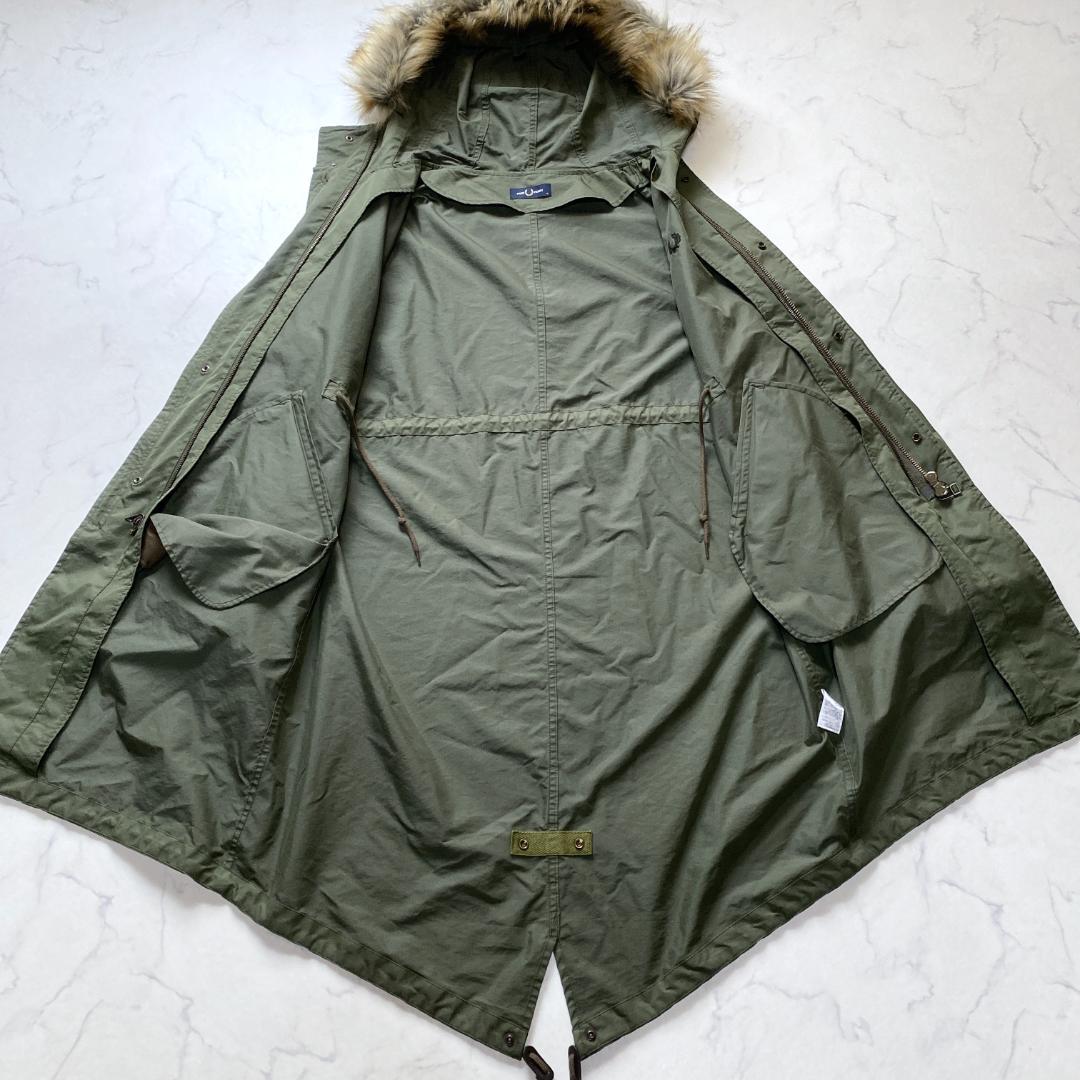 フレッドペリー 3WAY フィッシュテイル パーカー ダウン入り F2607 M