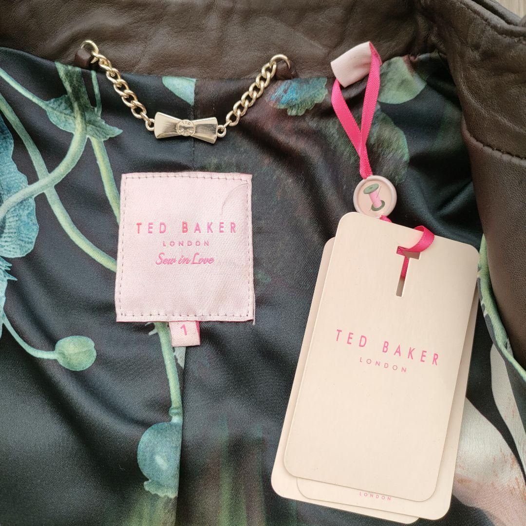 【新品】タグ付き　TED BAKER レザージャケット　革ジャン　レディース