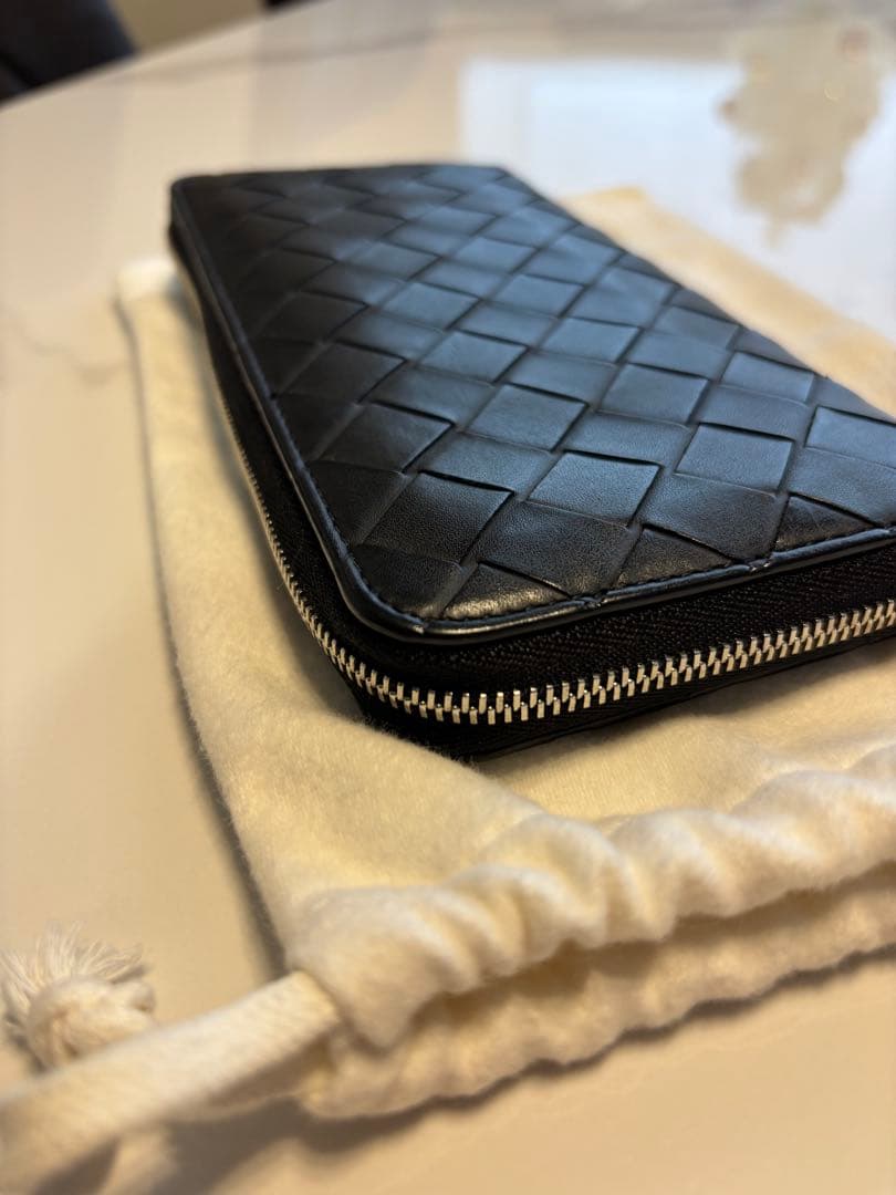 ボッテガヴェネタ 長財布 イントレチャート ブラック