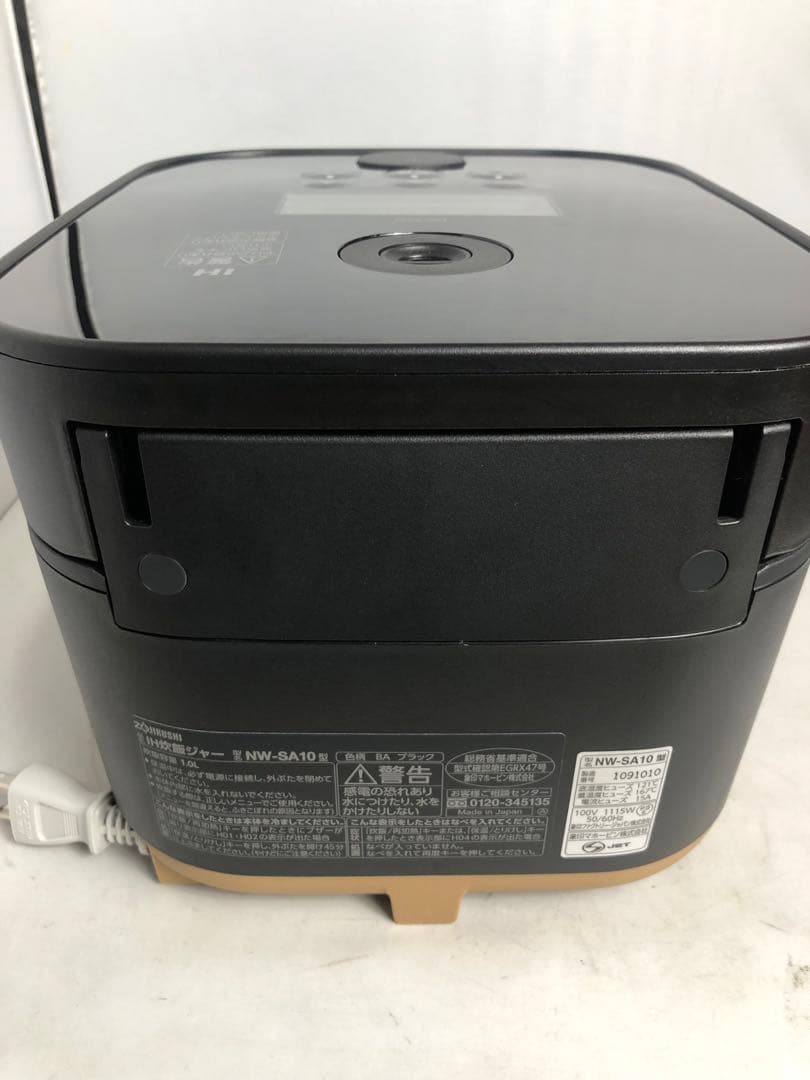 象印　IH炊飯ジャー　NW-SA10 2019年製　ブラック　OU082908