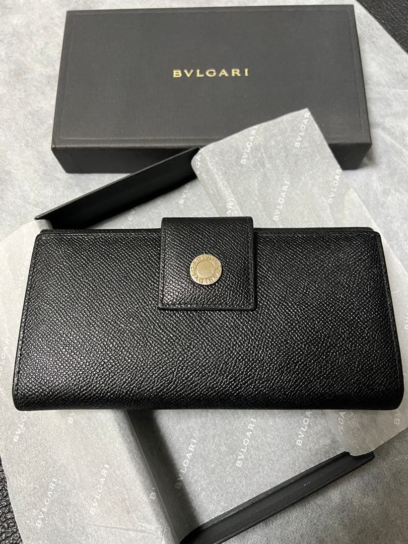 BVLGARI ブラック 長財布