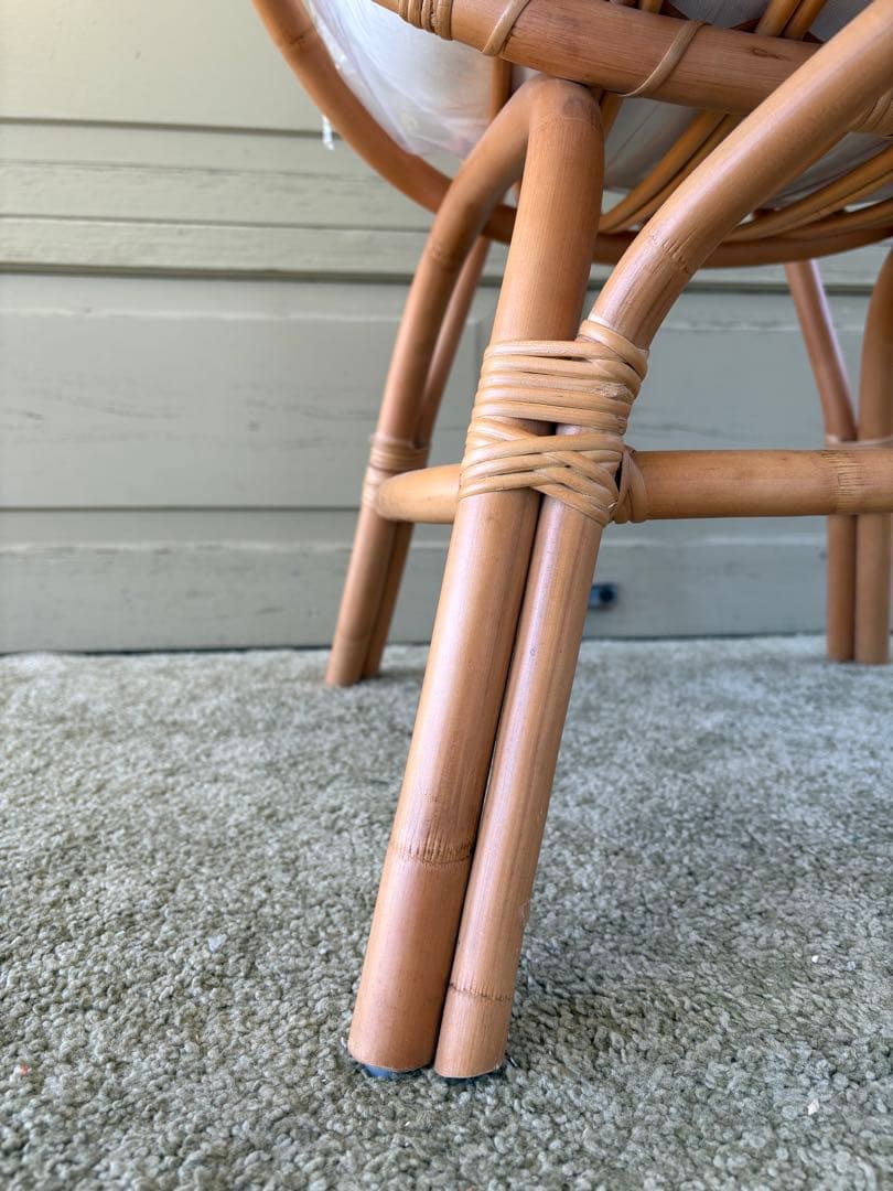 unico ウニコ CAGE カージュ ソファ 1シーター ラタンフレーム 美品