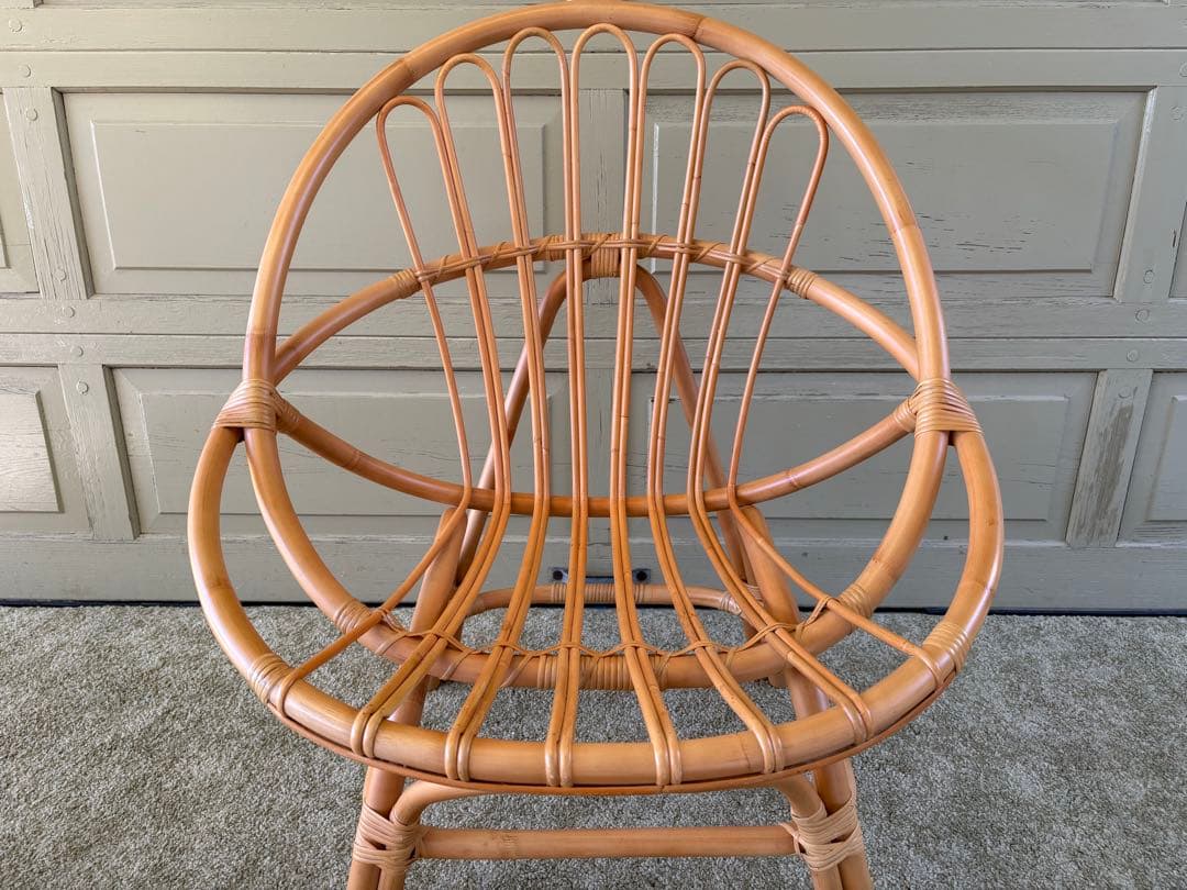 unico ウニコ CAGE カージュ ソファ 1シーター ラタンフレーム 美品