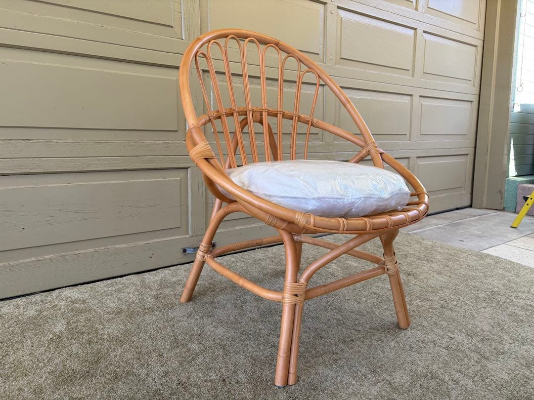 unico ウニコ CAGE カージュ ソファ 1シーター ラタンフレーム 美品