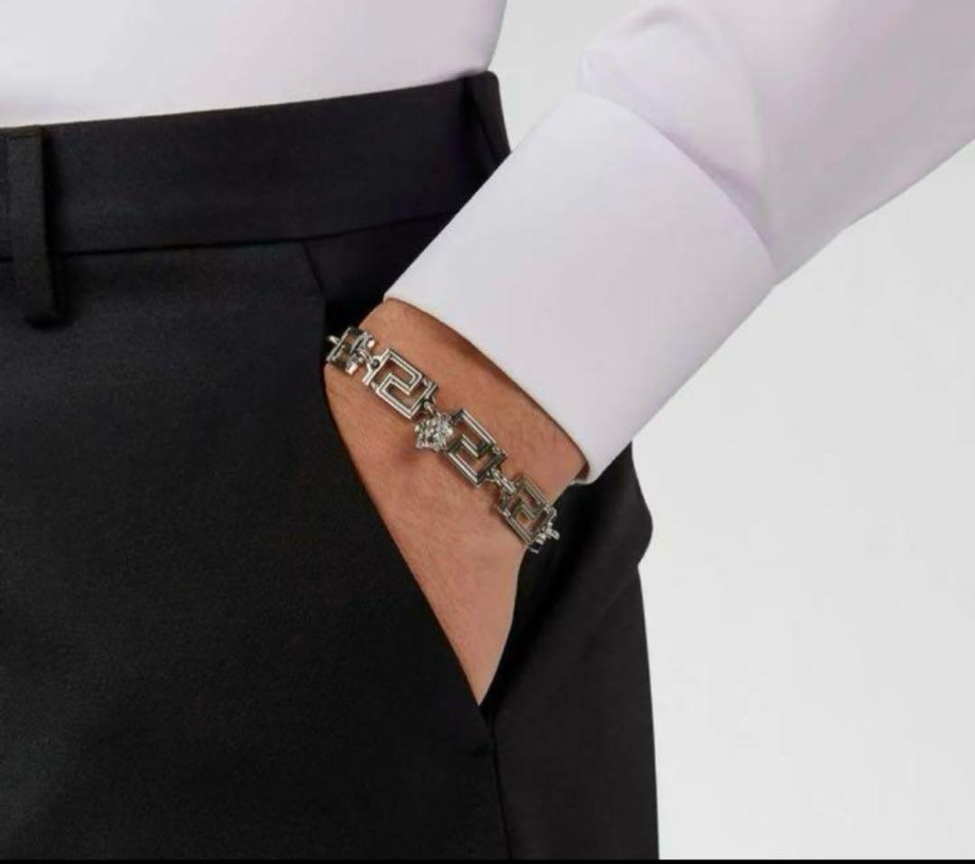 VERSACE グレカ ブレスレット シルバー