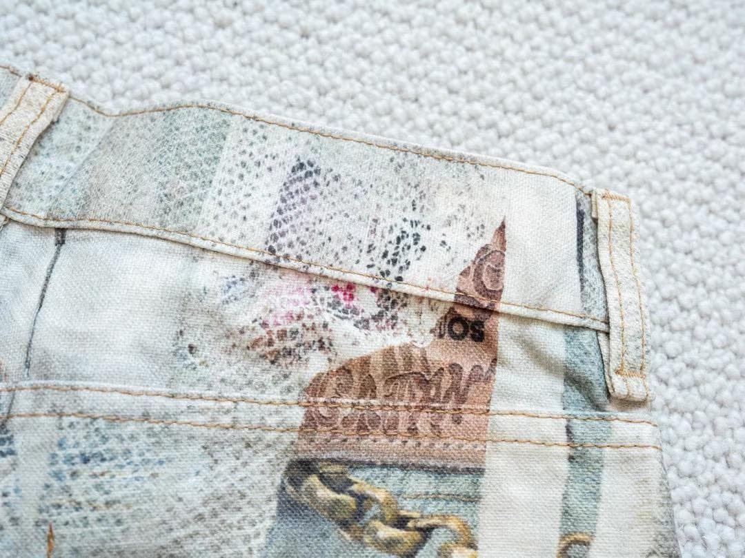 ✨Acne Studios 1981ビーズ装飾のビンテージデニムパンツ