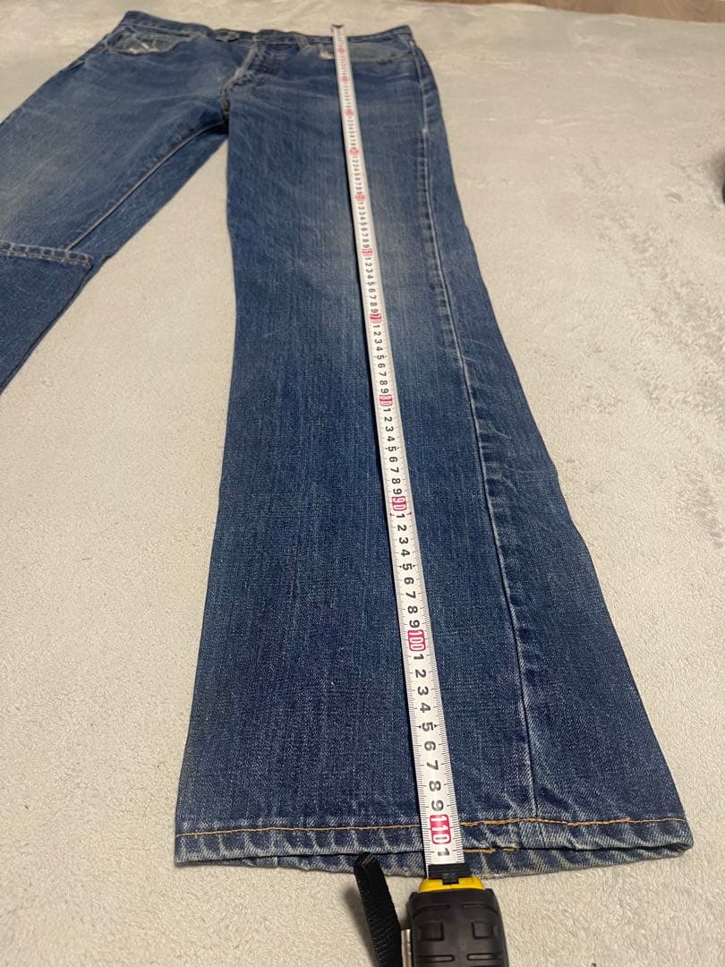 70s Levis 66前期 517 逆さ®︎タブ ボタン裏2 シングルステッチ
