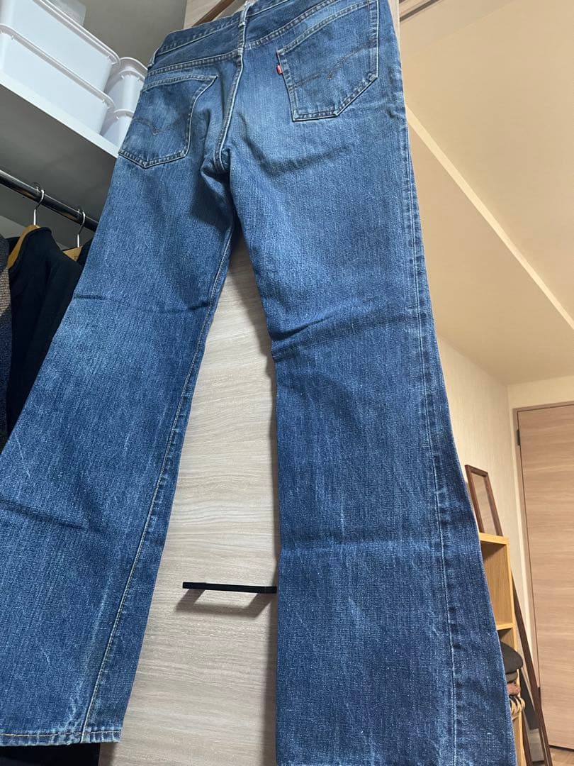 70s Levis 66前期 517 逆さ®︎タブ ボタン裏2 シングルステッチ