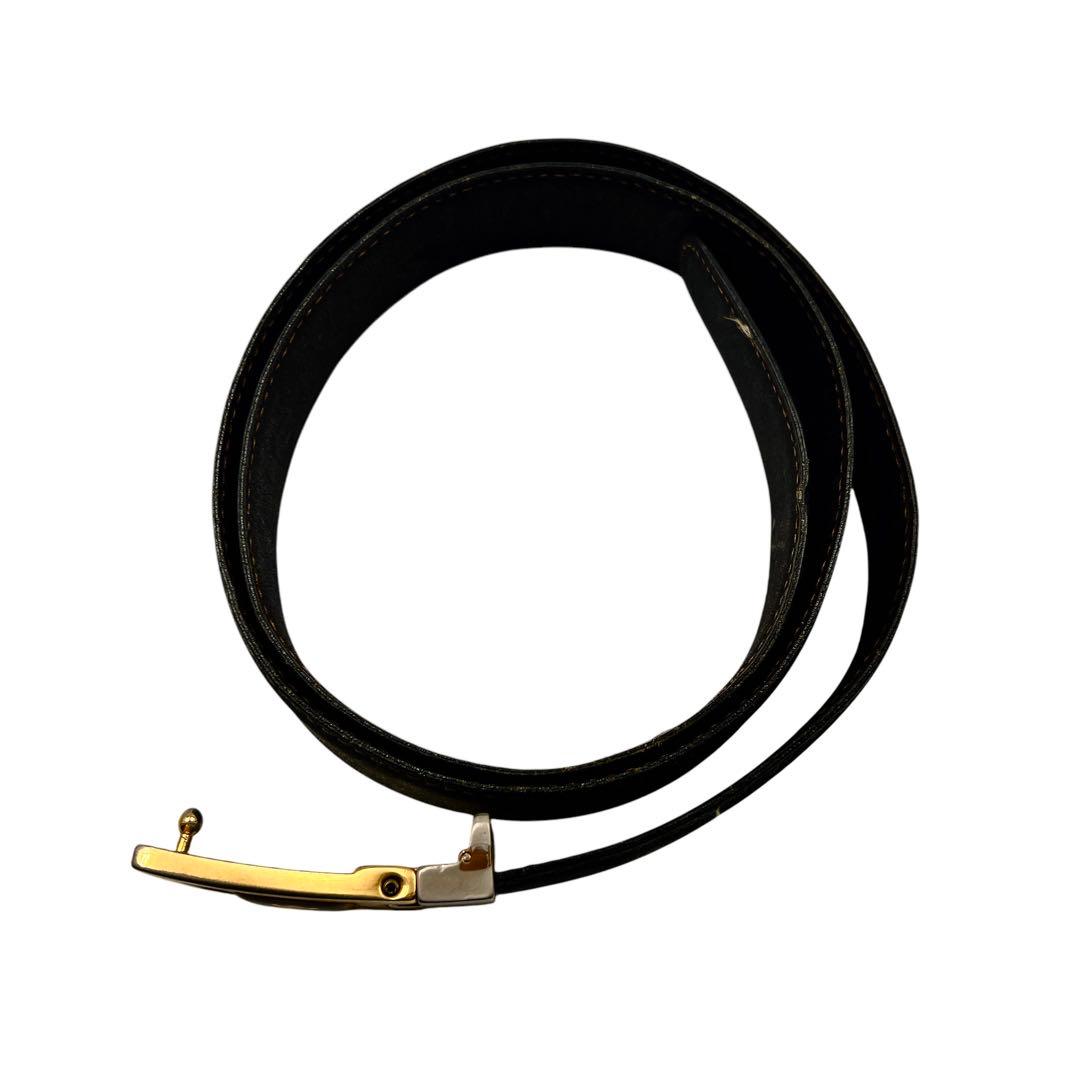 CELINE トリオンフ マカダム ブラック ベルト 6849