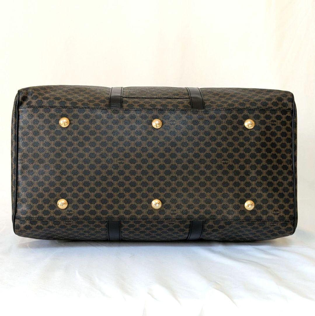 ✨極美品 CELINE 黒マカダム ボストンバッグ 鍵 2way PVC 大容量