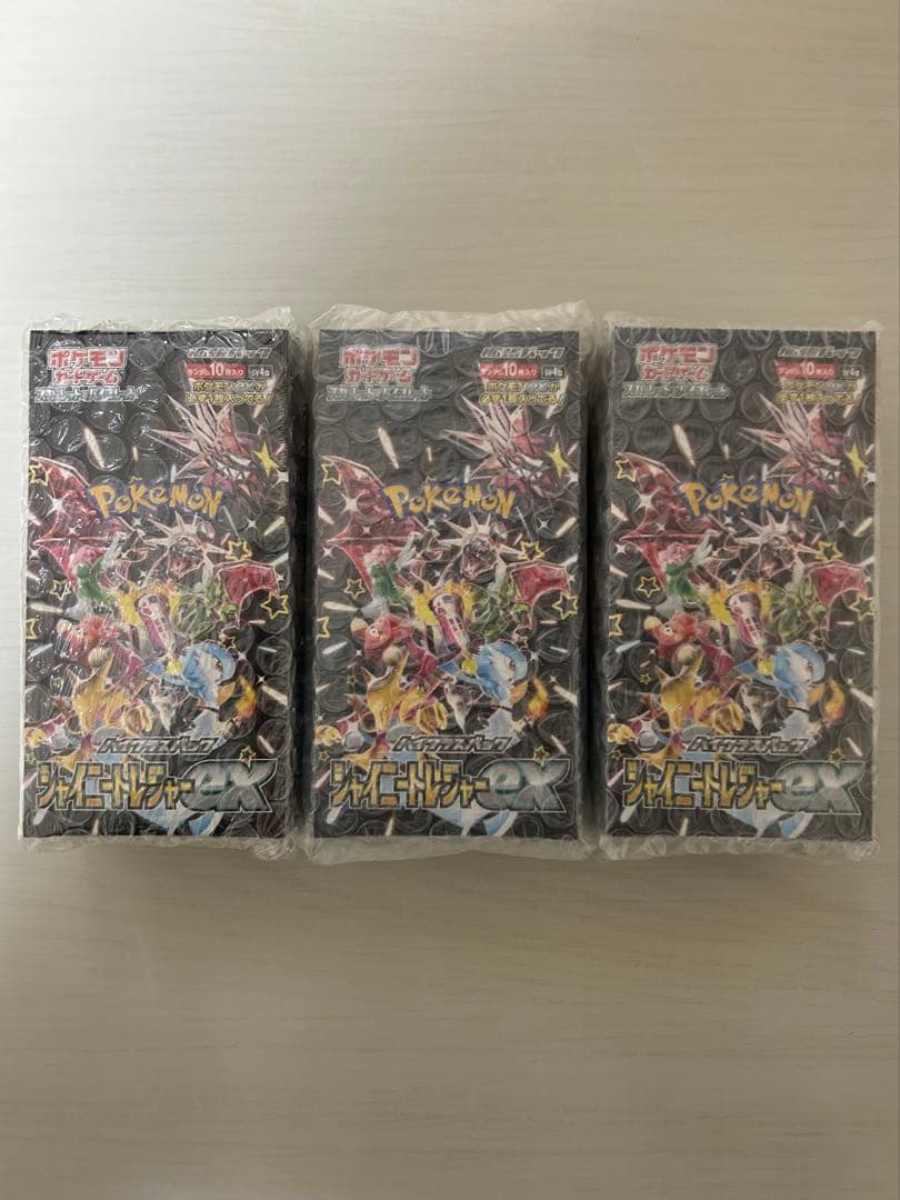 ポケモンカード　シャイニートレジャーex シュリンク付き　3box