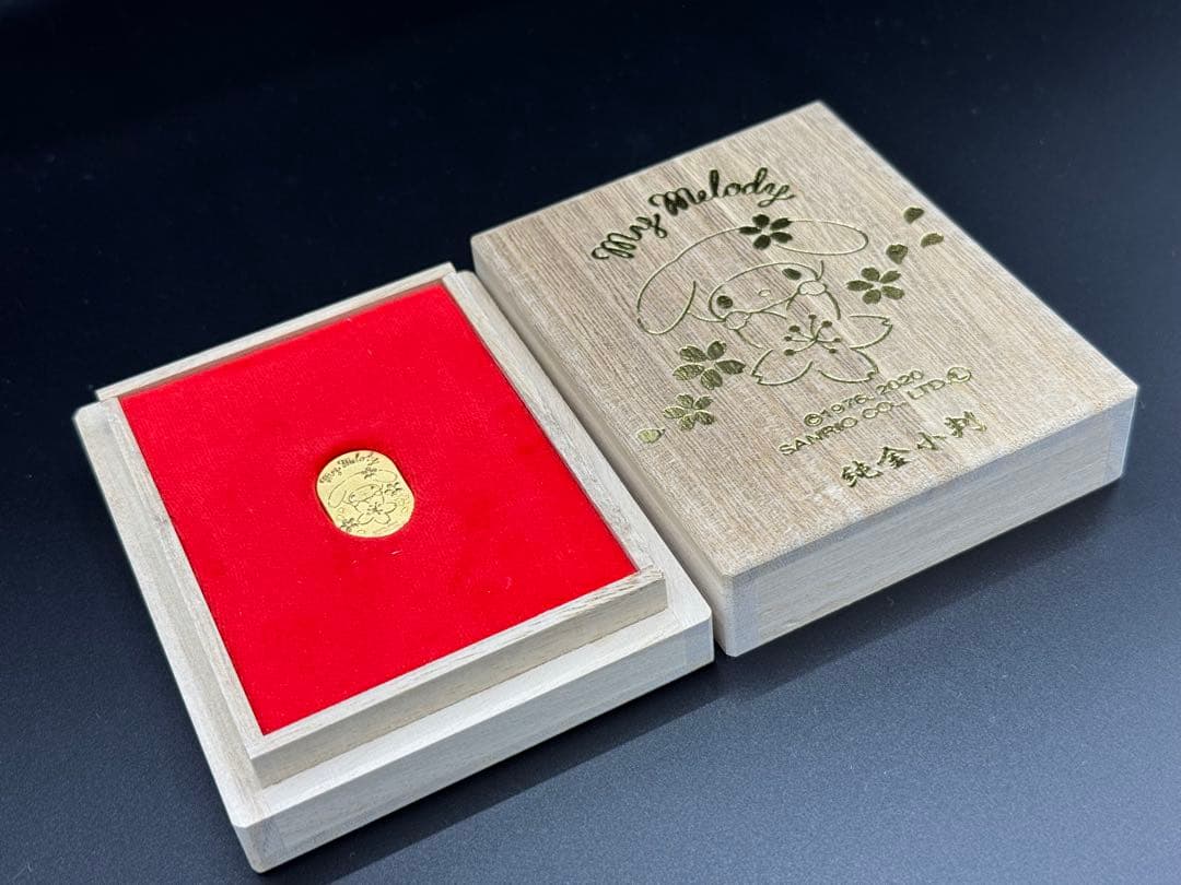 My Melody & Kuromi 純金小判 3グラム ライセンス品