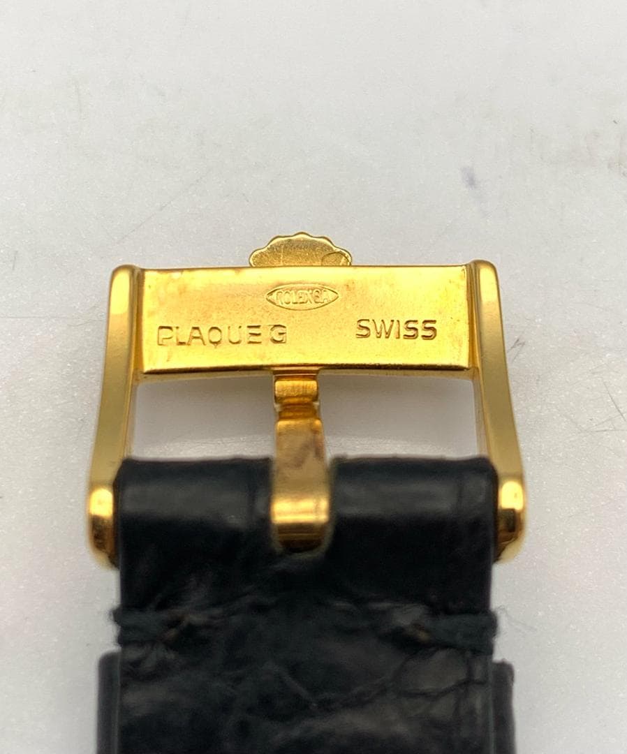 Rolex　ロレックス ブラック クロコダイルレザーベルト