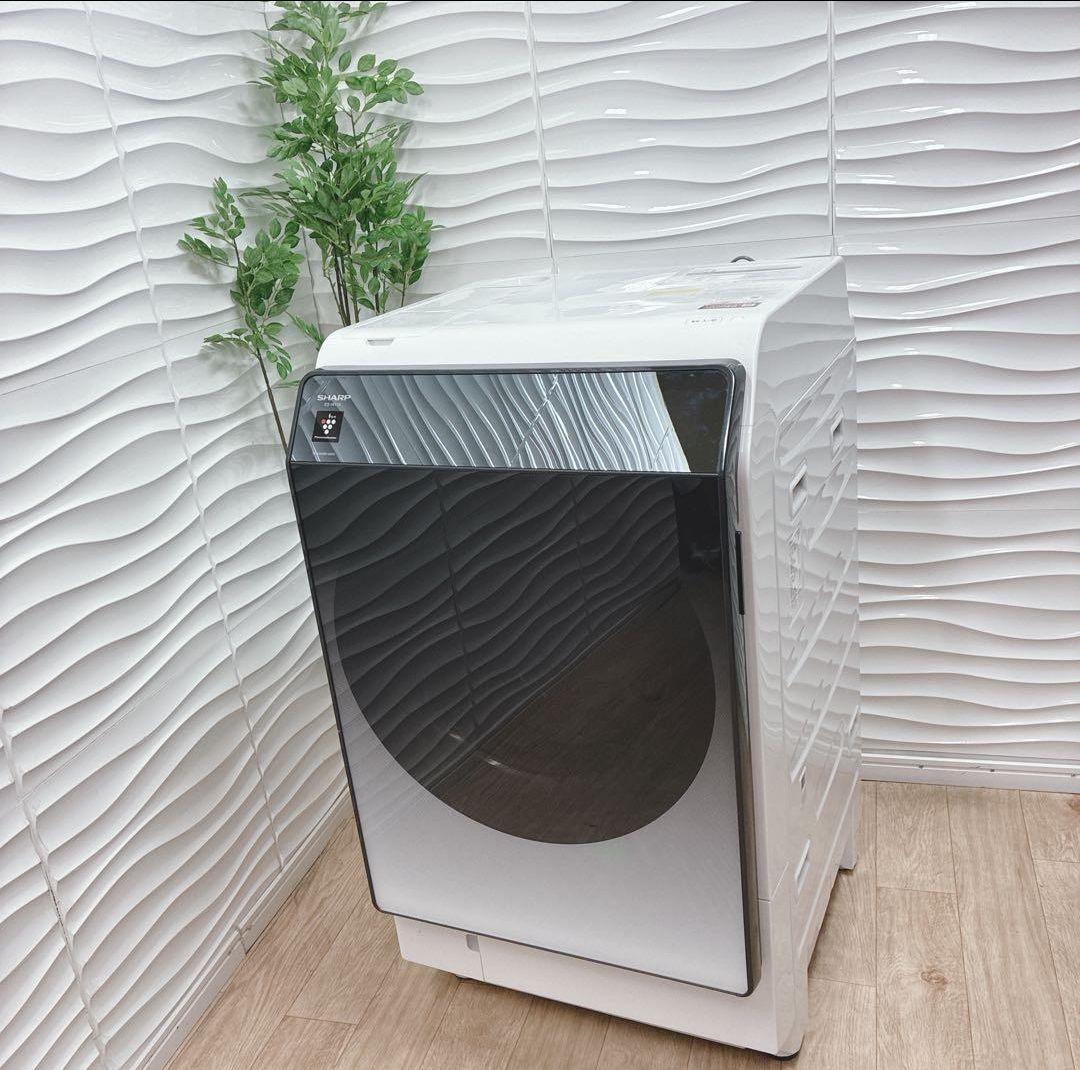 大阪府神戸市配達料無料！動作保証5ヶ月◇SHARPドラム洗濯機プラズマクラスター